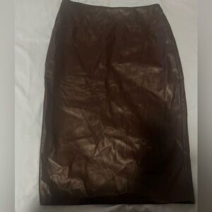 SHEIN Dark Brown Pencil Skirt